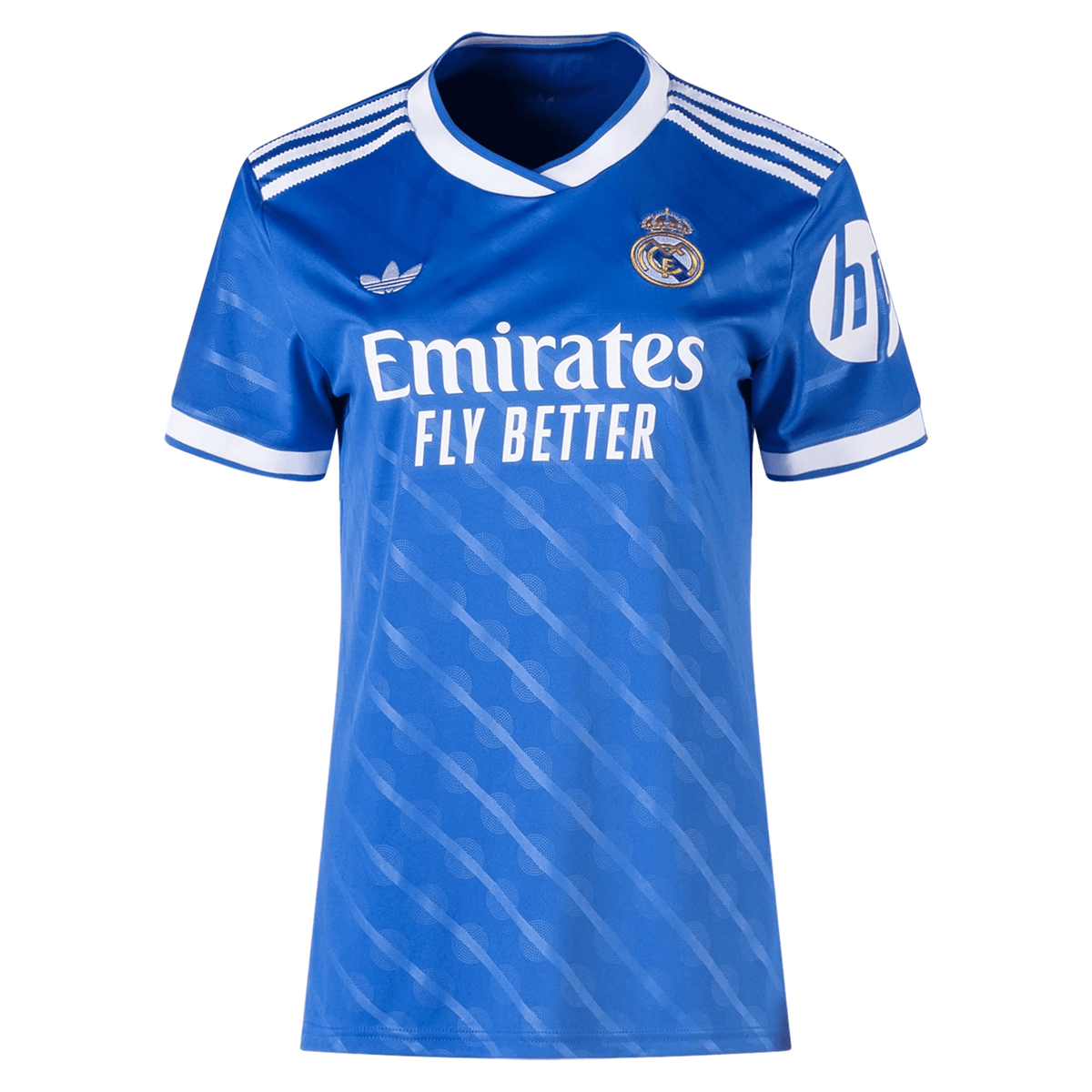 adidas Womens Real Madrid Kylian Mabppe Third Jersey 25/26 (Blue) | SoccerWearhouse
