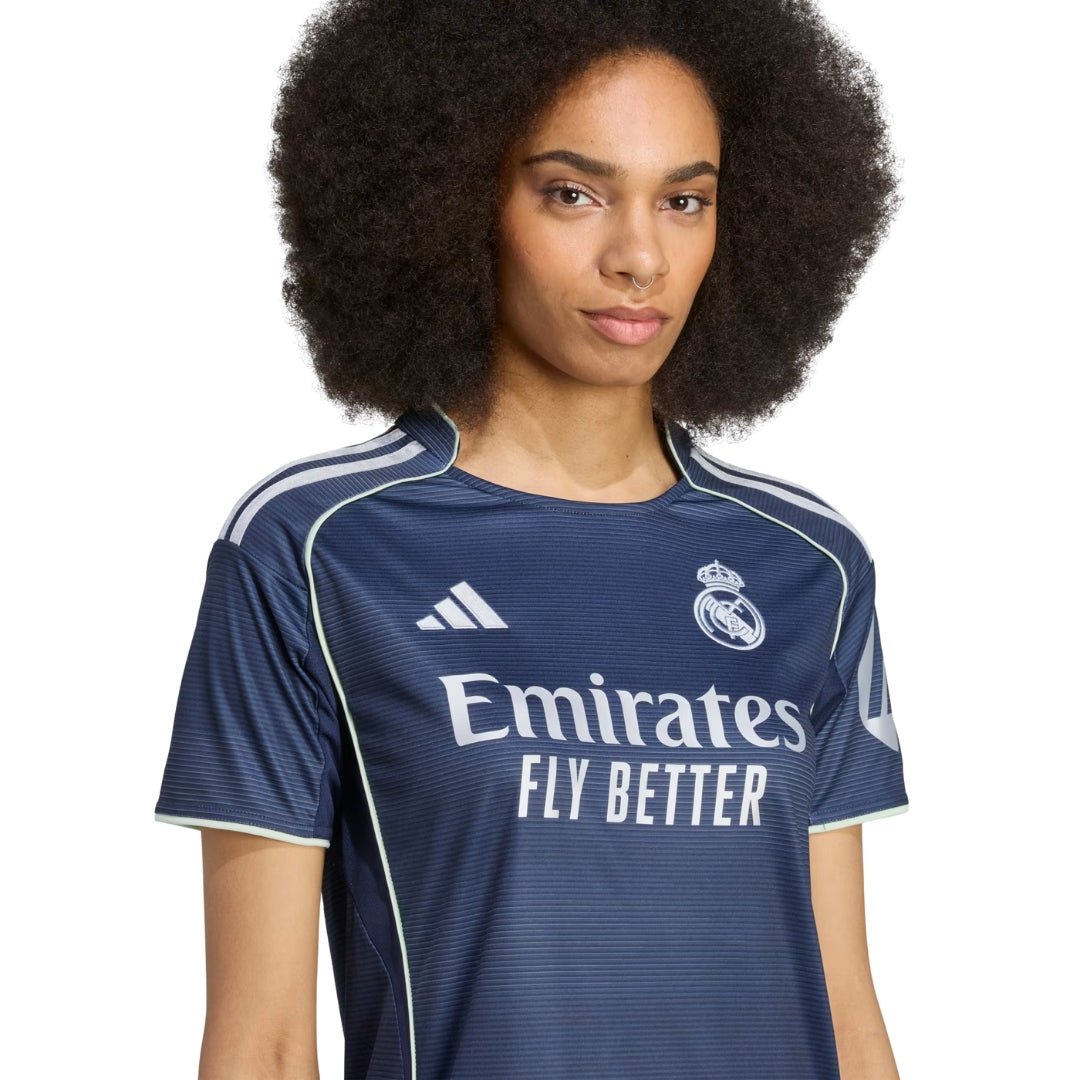 adidas Women's Real Madrid Vini Jr. Away Jersey 25/26 (Legend Ink) | SoccerWearhouse