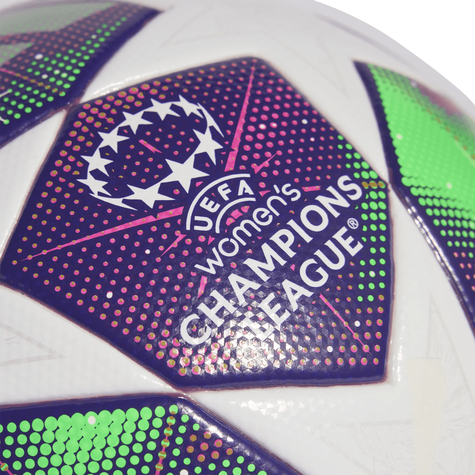 adidas Womens UEFA Champions League League Top Ball 25/26 (White/Green/Purple) | SoccerWearhouse