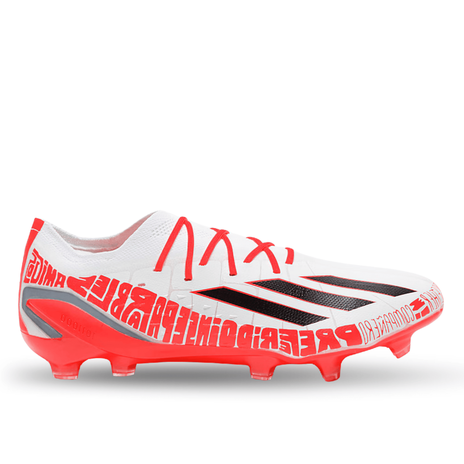 adidas X Speedportal Messi.1 Firm Ground Soccer Cleats (White/Red) | SoccerWearhouse