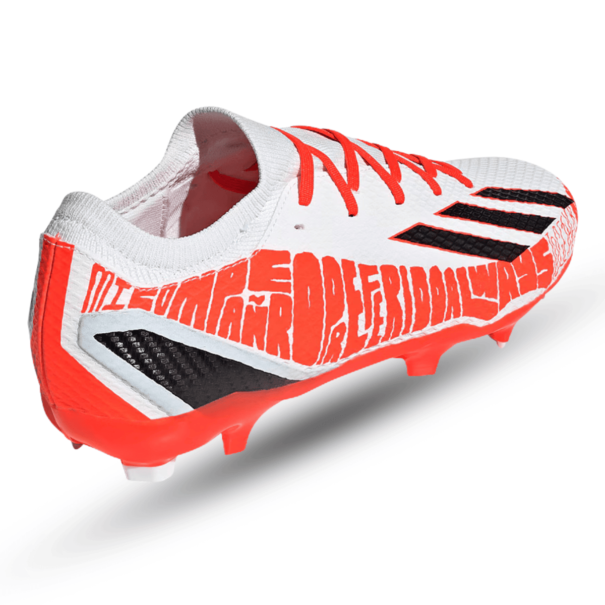 adidas X Speedportal Messi.3 Firm Ground Soccer Cleats (Core White/Solar Red) | SoccerWearhouse
