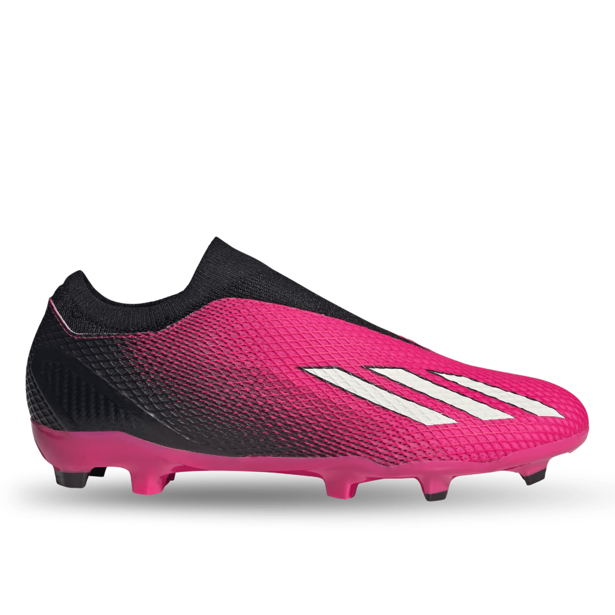 adidas X Speedportal.3 Laceless Firm Ground Soccer Cleats (Team Shock Pink/Core Black) | SoccerWearhouse