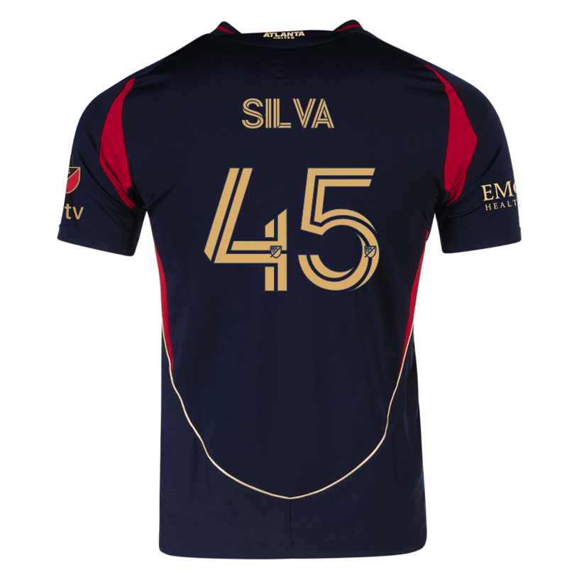 adidas Xande Silva Atlanta United Authentic Home Jersey w/ MLS Patches 25/26 (Red/Black) | SoccerWearhouse