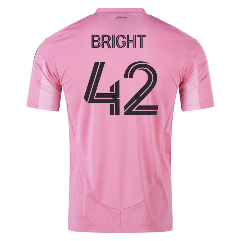 adidas Yannick Bright Inter Miami CF Home Jersey 25/26 (Easy Pink) | SoccerWearhouse