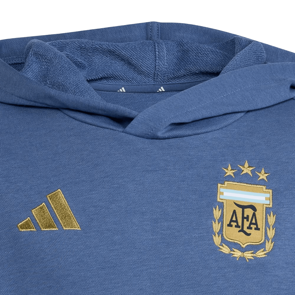 adidas Youth Argentina 2026 DNA Fleece Hoodie (Crew Blue) | SoccerWearhouse