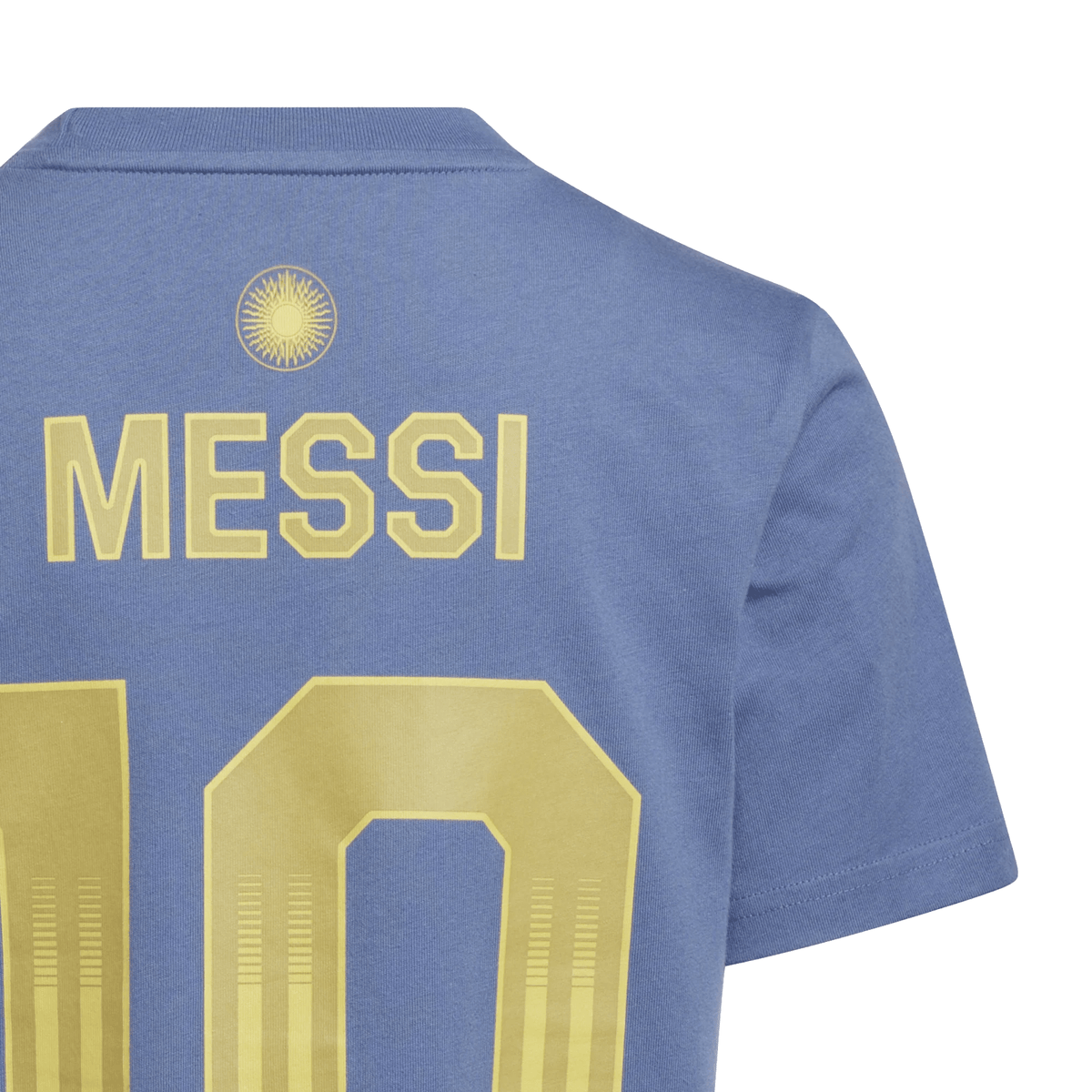 adidas Youth Argentina Name and Number T-Shirt (Blue/Gold) | SoccerWearhouse