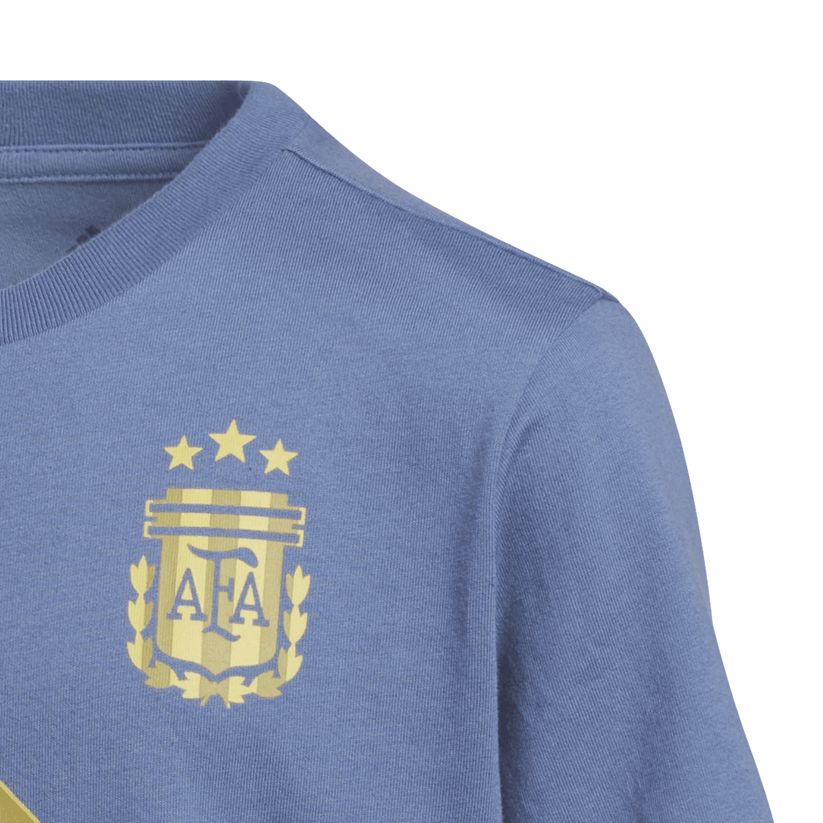 adidas Youth Argentina Name and Number T-Shirt (Blue/Gold) | SoccerWearhouse