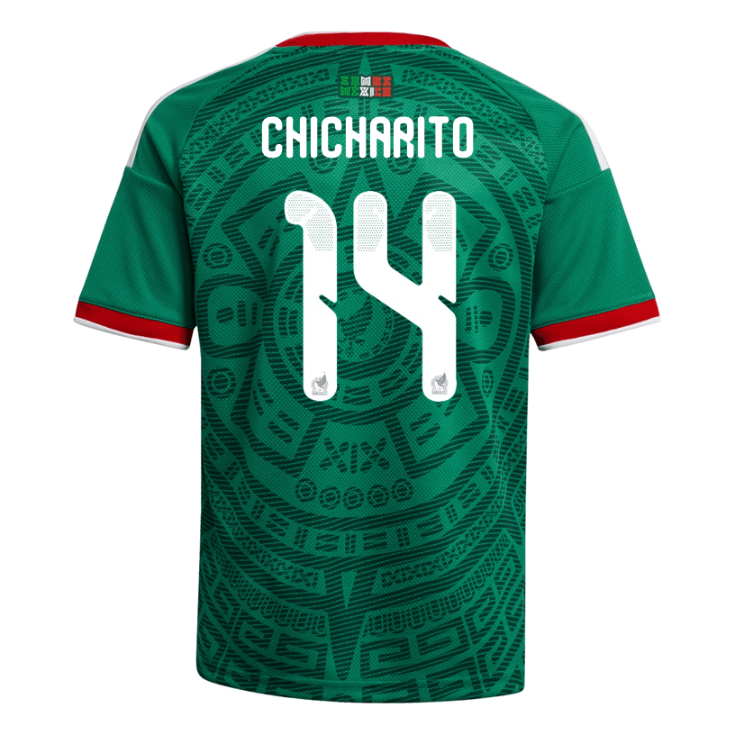 adidas Youth Chicharito Mexico 2026 Home World Cup Jersey (Bold Green) | SoccerWearhouse