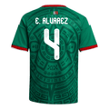 adidas Youth E. Alvarez Mexico 2026 Home World Cup Jersey (Bold Green)
