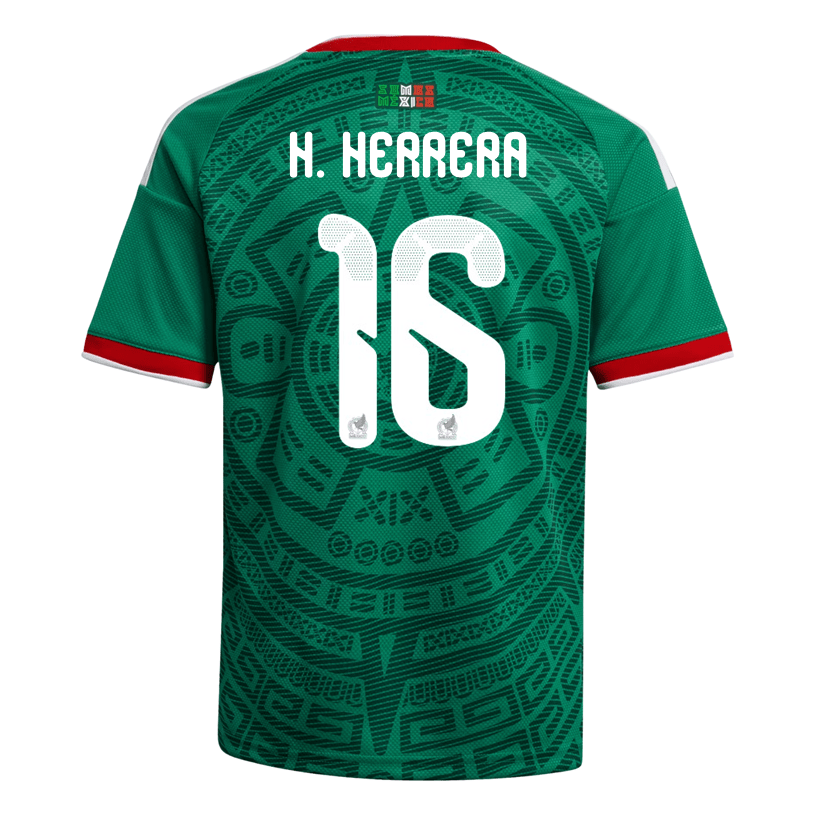 adidas Youth H. Herrera Mexico 2026 Home World Cup Jersey (Bold Green) | SoccerWearhouse