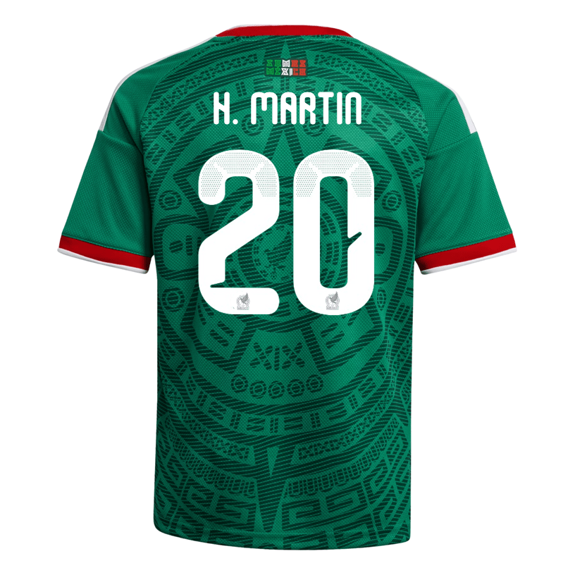 adidas Youth H. Martin Mexico 2026 Home World Cup Jersey (Bold Green) | SoccerWearhouse