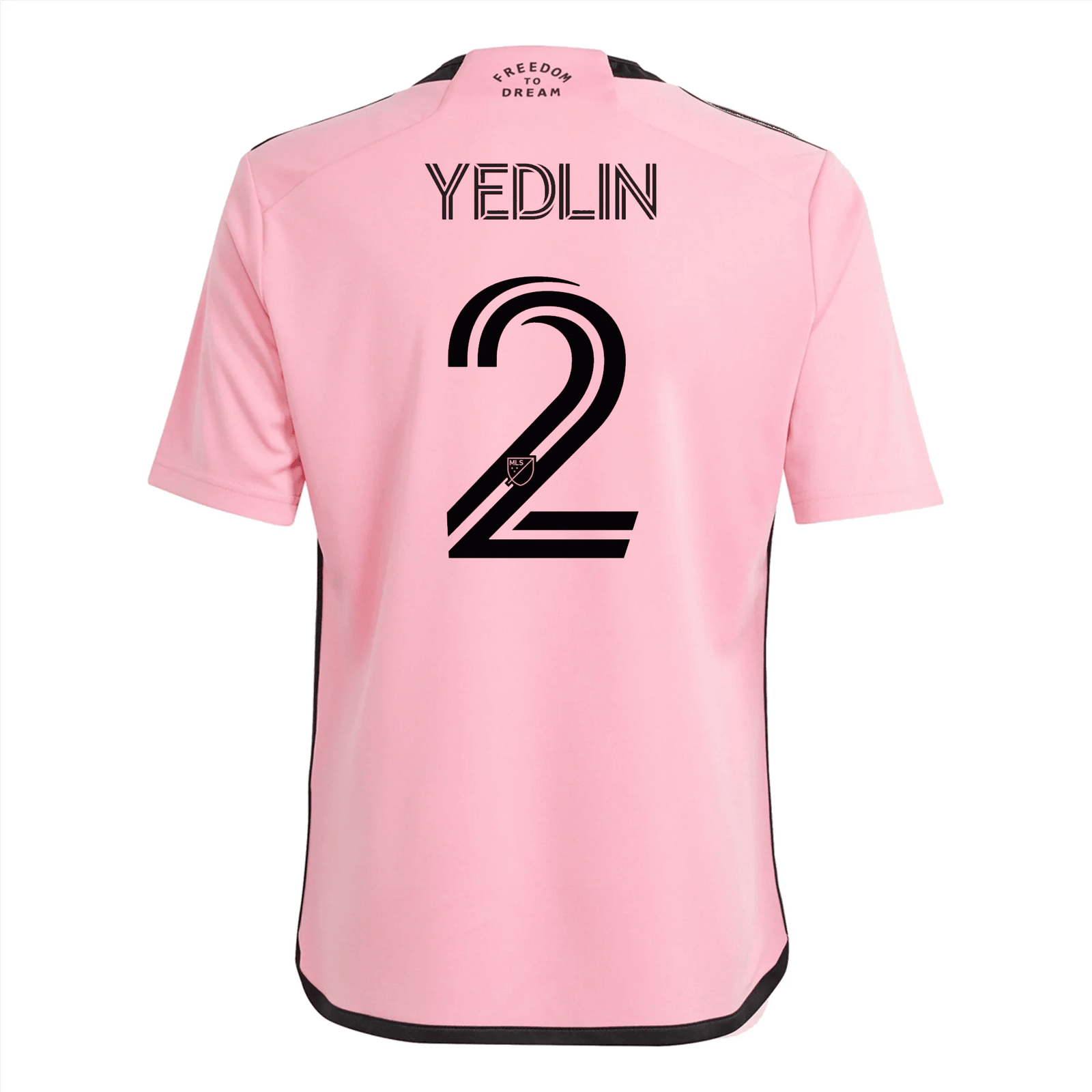 adidas Youth Inter Miami DeAndre Yedlin Home Jersey 24/25 (Easy Pink) | SoccerWearhouse