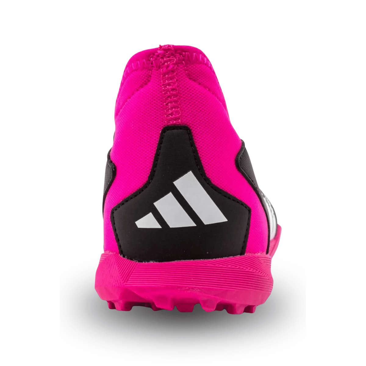 adidas Youth Jr. Predator Accuracy.3 Turf Soccer Shoes (Black/Team Shock Pink) | SoccerWearhouse