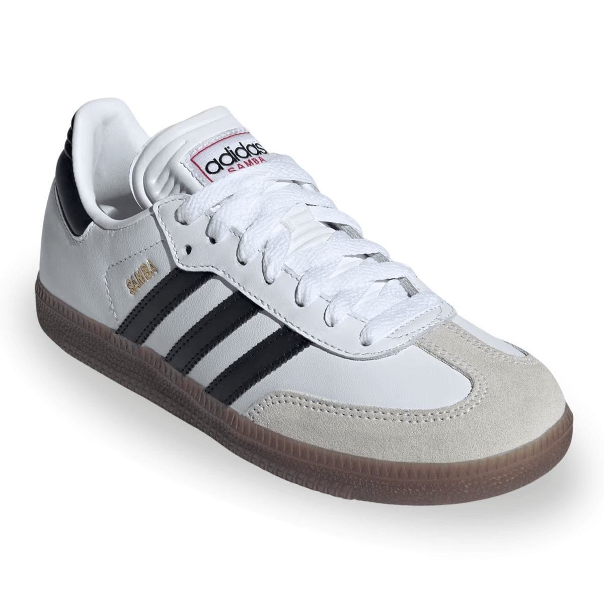 adidas Youth Jr. Samba Soccer Shoes (White/Black) | SoccerWearhouse