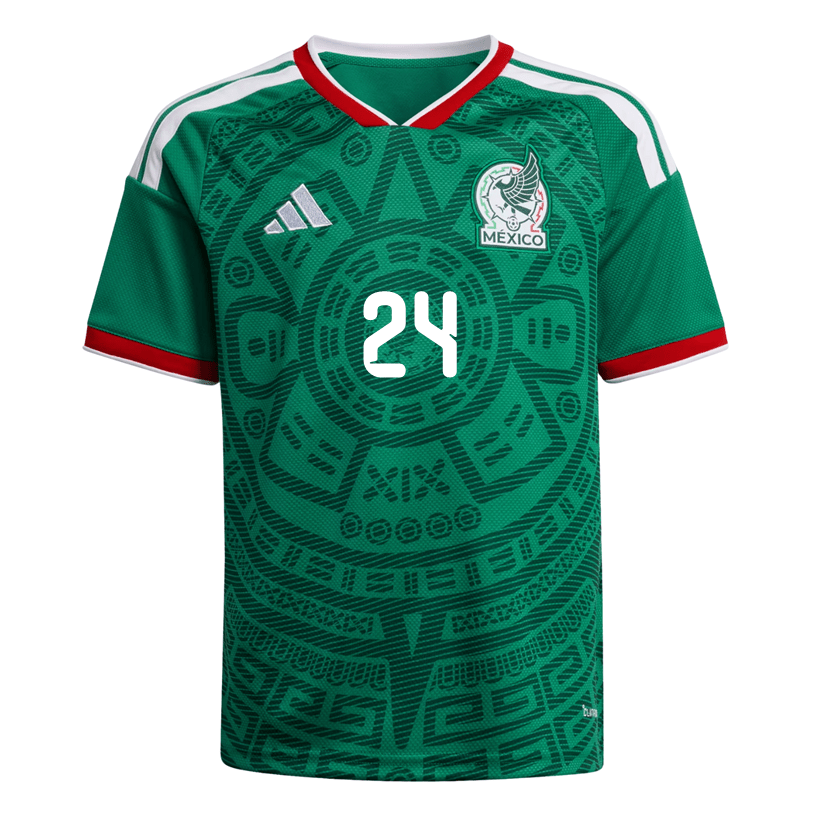 adidas Youth L. Chavez Mexico 2026 Home World Cup Jersey (Bold Green) | SoccerWearhouse