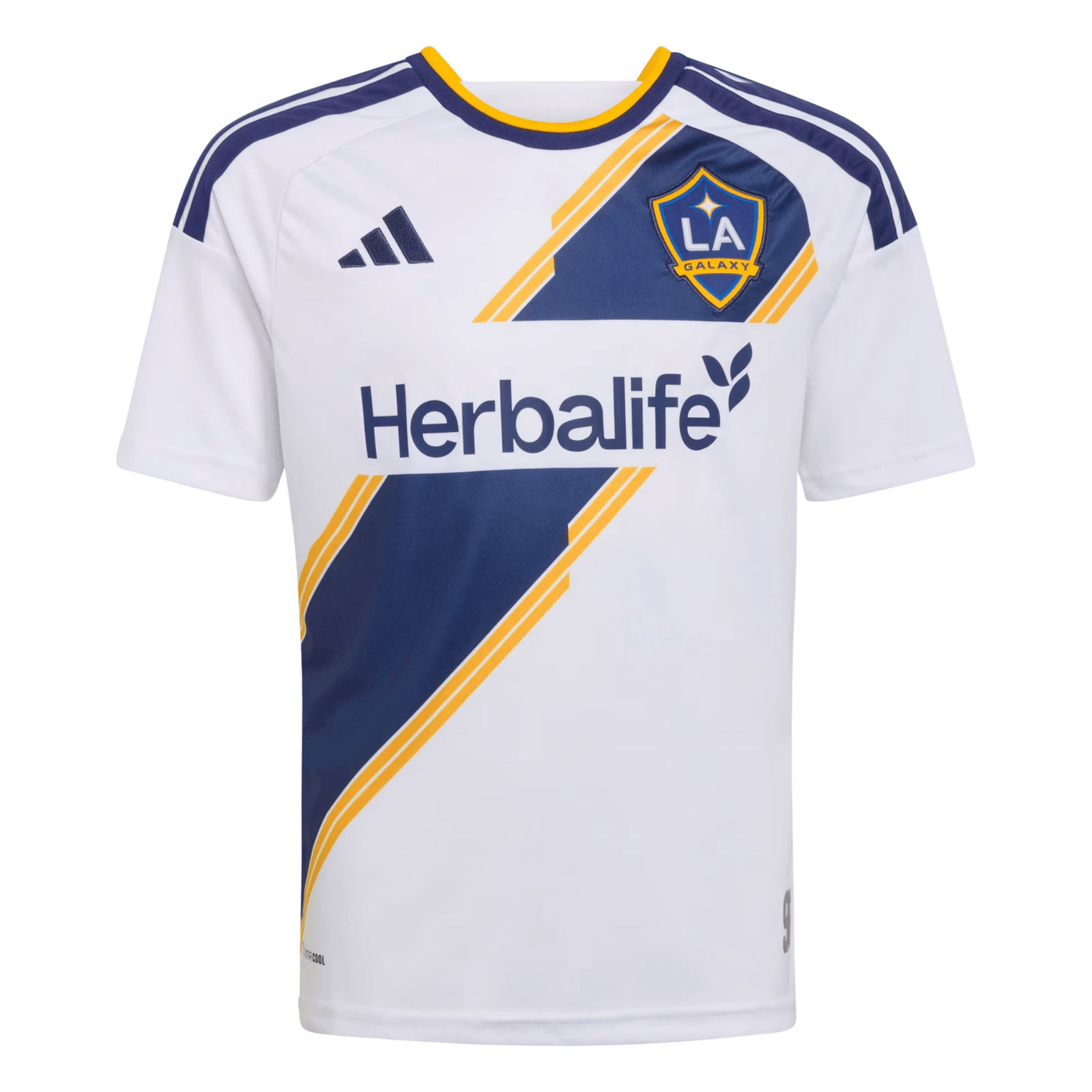 adidas Youth LA Galaxy 26/27 Home Jersey (White) | SoccerWearhouse