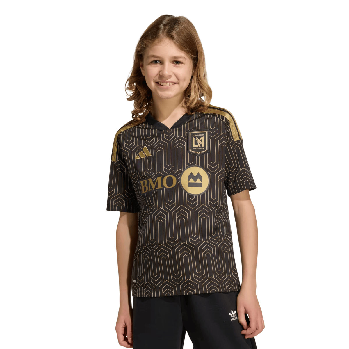 adidas Youth LAFC 26/27 Home Stadium Jersey (Black/Gold) | SoccerWearhouse