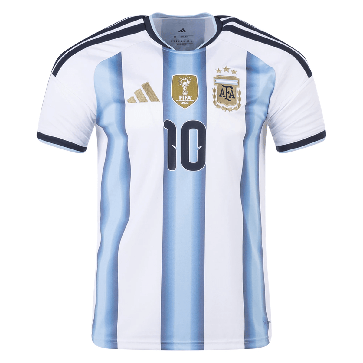 adidas Youth Lionel Messi Argentina Home Jersey w/ World Cup Champion Patch 2026 (White/Icey Blue) | SoccerWearhouse