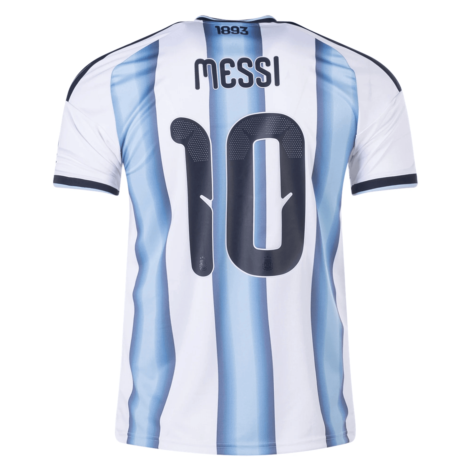 adidas Youth Lionel Messi Argentina Home Jersey w/ World Cup Champion Patch 2026 (White/Icey Blue) | SoccerWearhouse