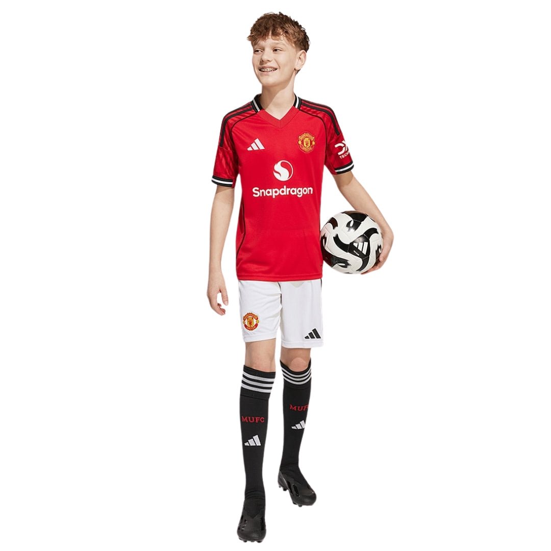 adidas Youth Manchester United 25/26 Home Jersey (Red) | SoccerWearhouse