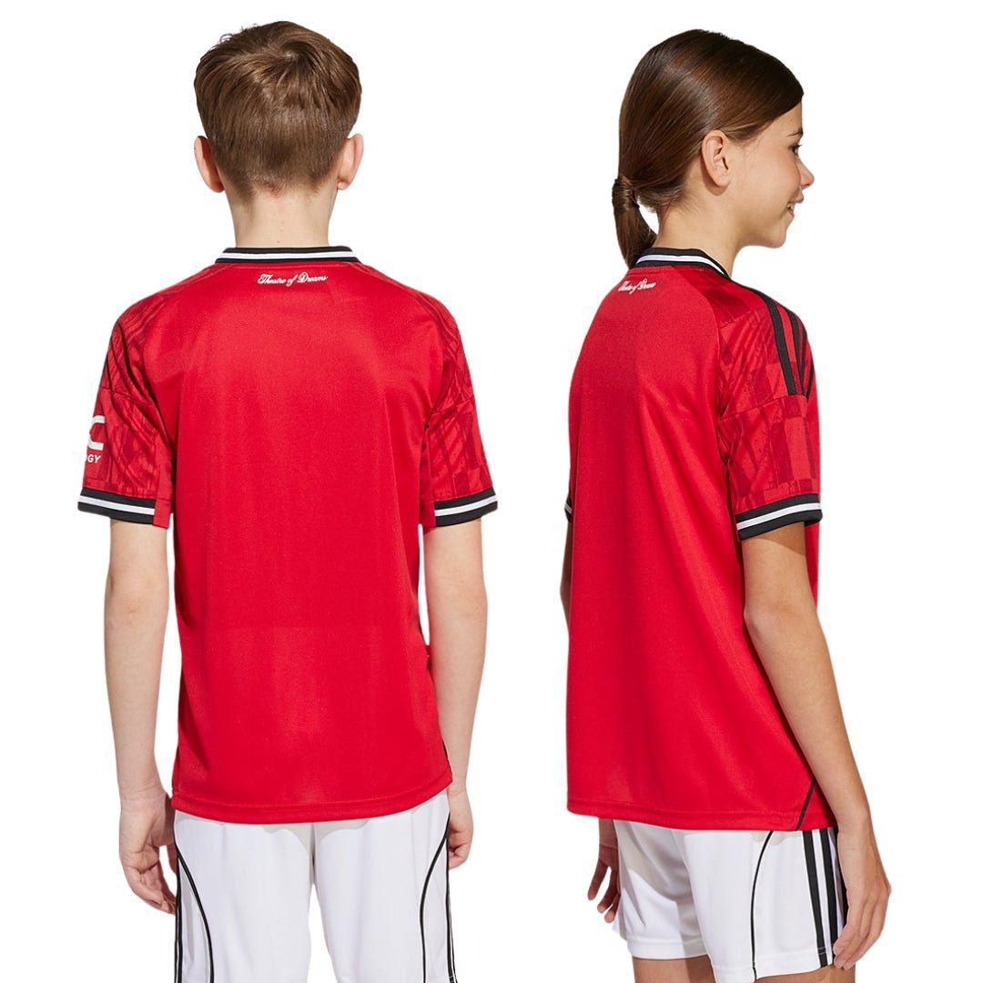 adidas Youth Manchester United 25/26 Home Jersey (Red) | SoccerWearhouse