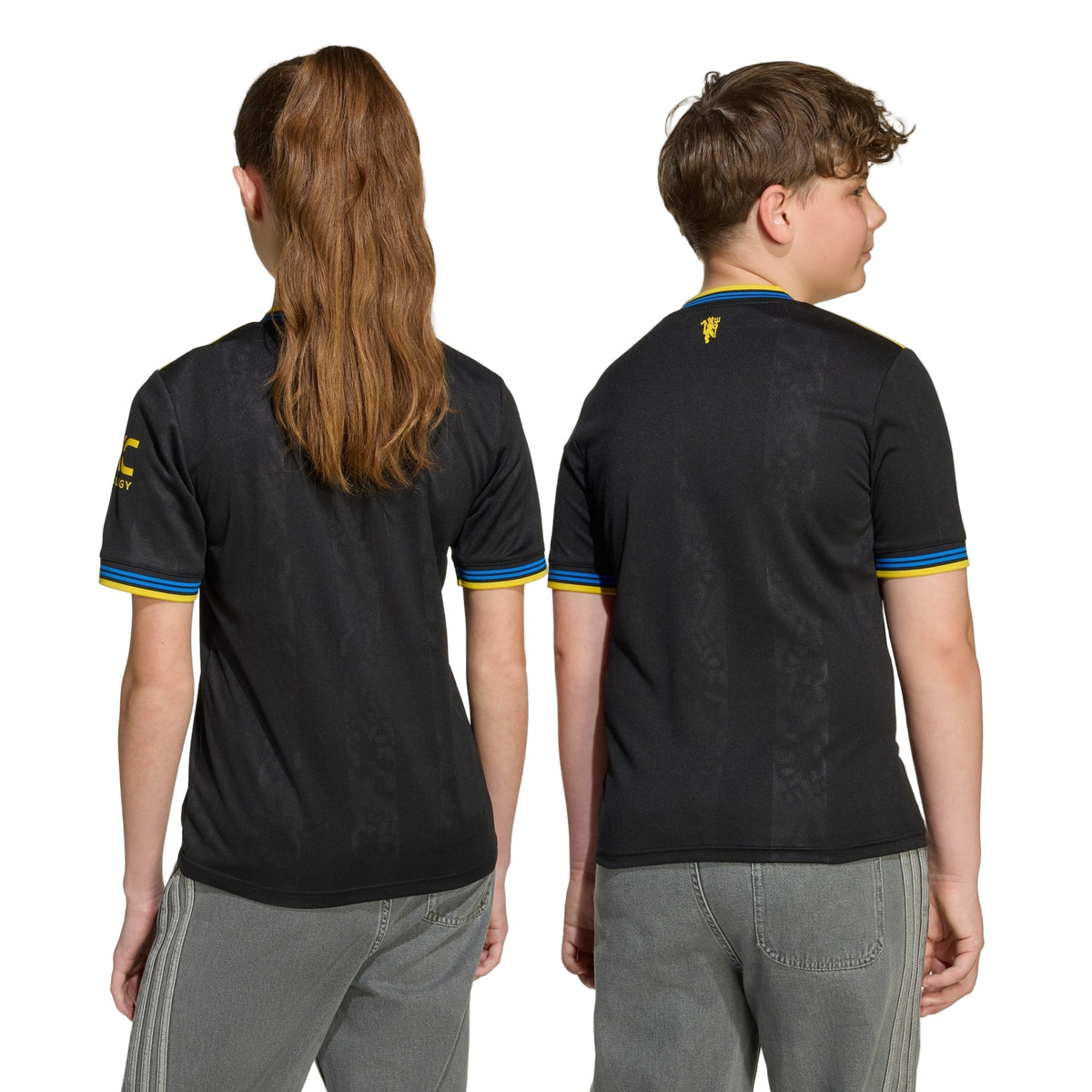 adidas Youth Manchester United 25/26 Third Jersey (Black) | SoccerWearhouse
