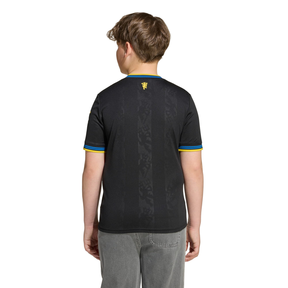 adidas Youth Manchester United 25/26 Third Jersey (Black) | SoccerWearhouse