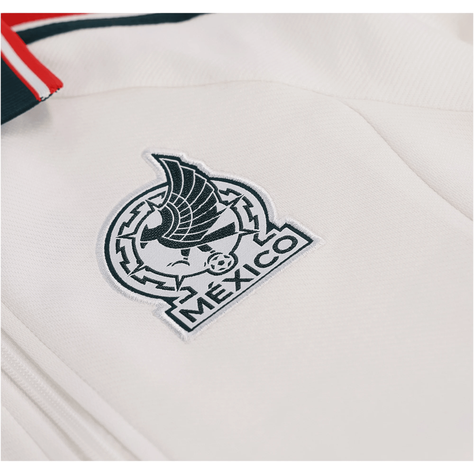 adidas Youth Mexico Away Anthem Jacket 2026 (White) | SoccerWearhouse