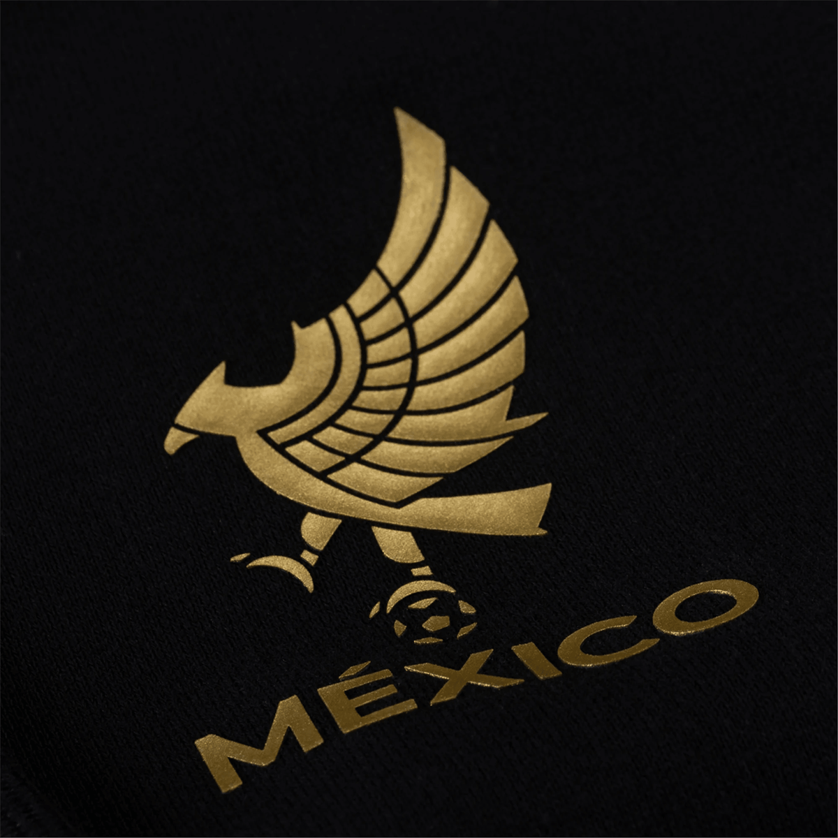 adidas Youth Mexico DNA Hoodie 25/26 (Black/Metallic Gold) | SoccerWearhouse