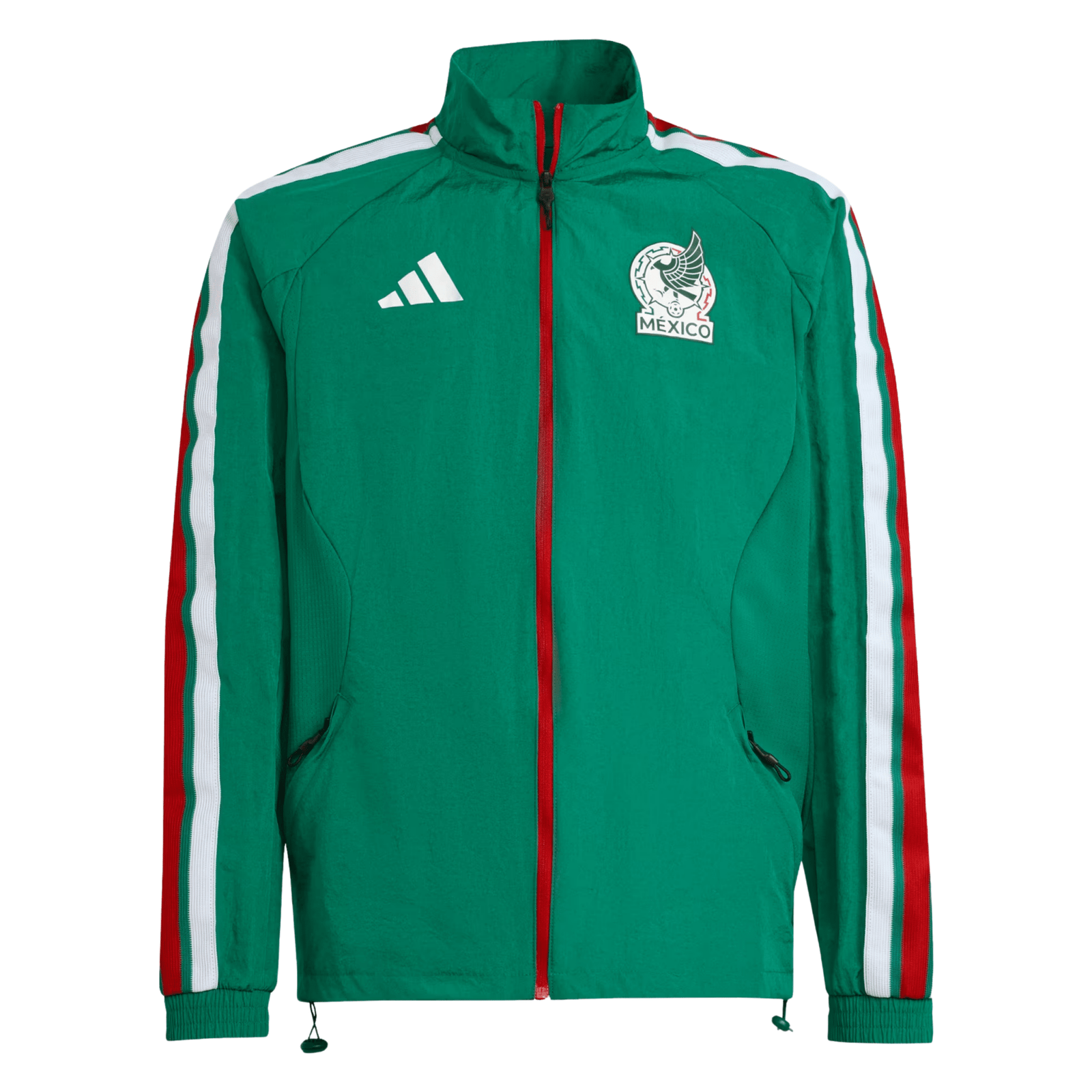adidas Youth Mexico Home Anthem Jacket 2026 (Green) | SoccerWearhouse
