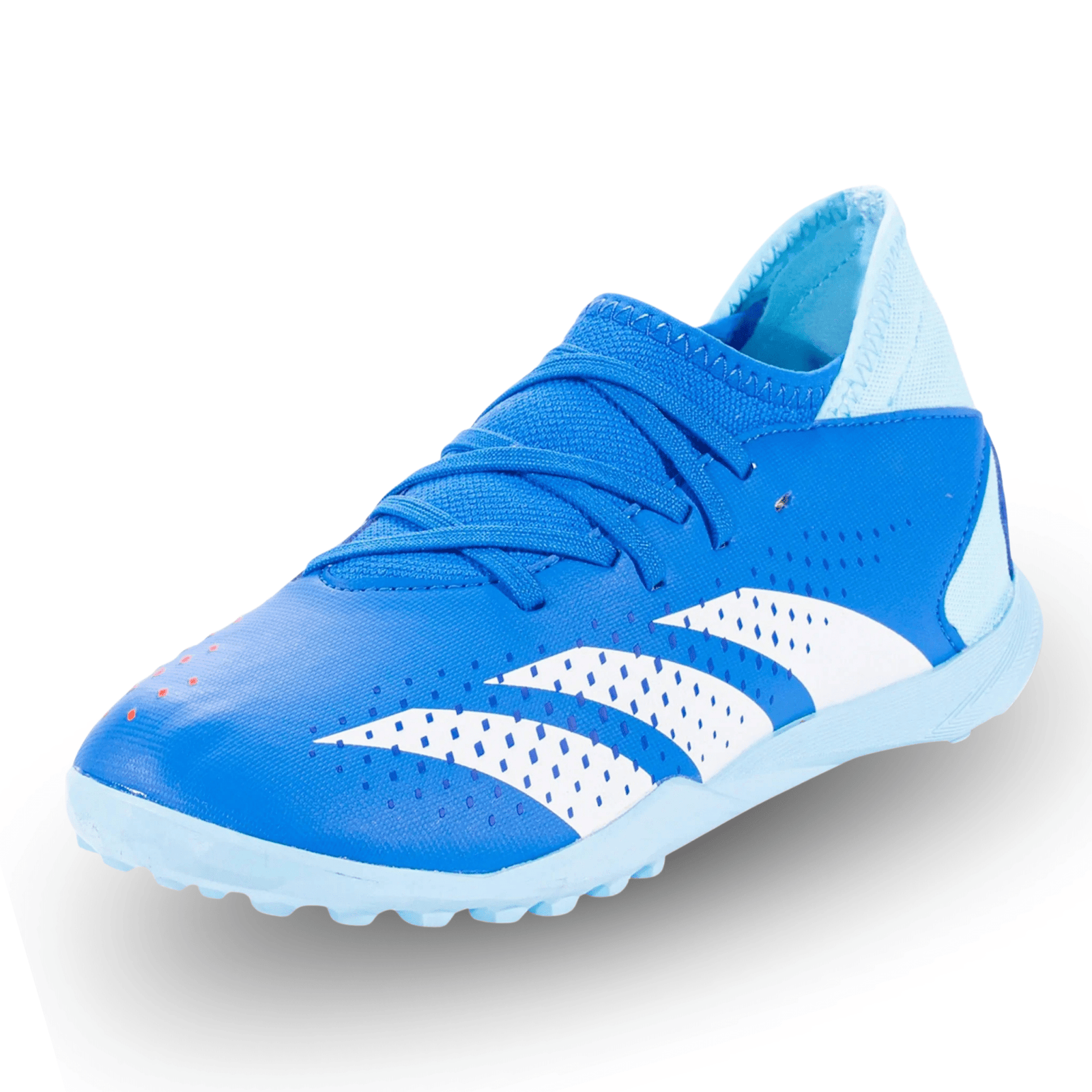 adidas Youth Predator Accuracy.3 Turf Soccer Shoes (Bright Royal/Cloud White/Bliss Blue) | SoccerWearhouse