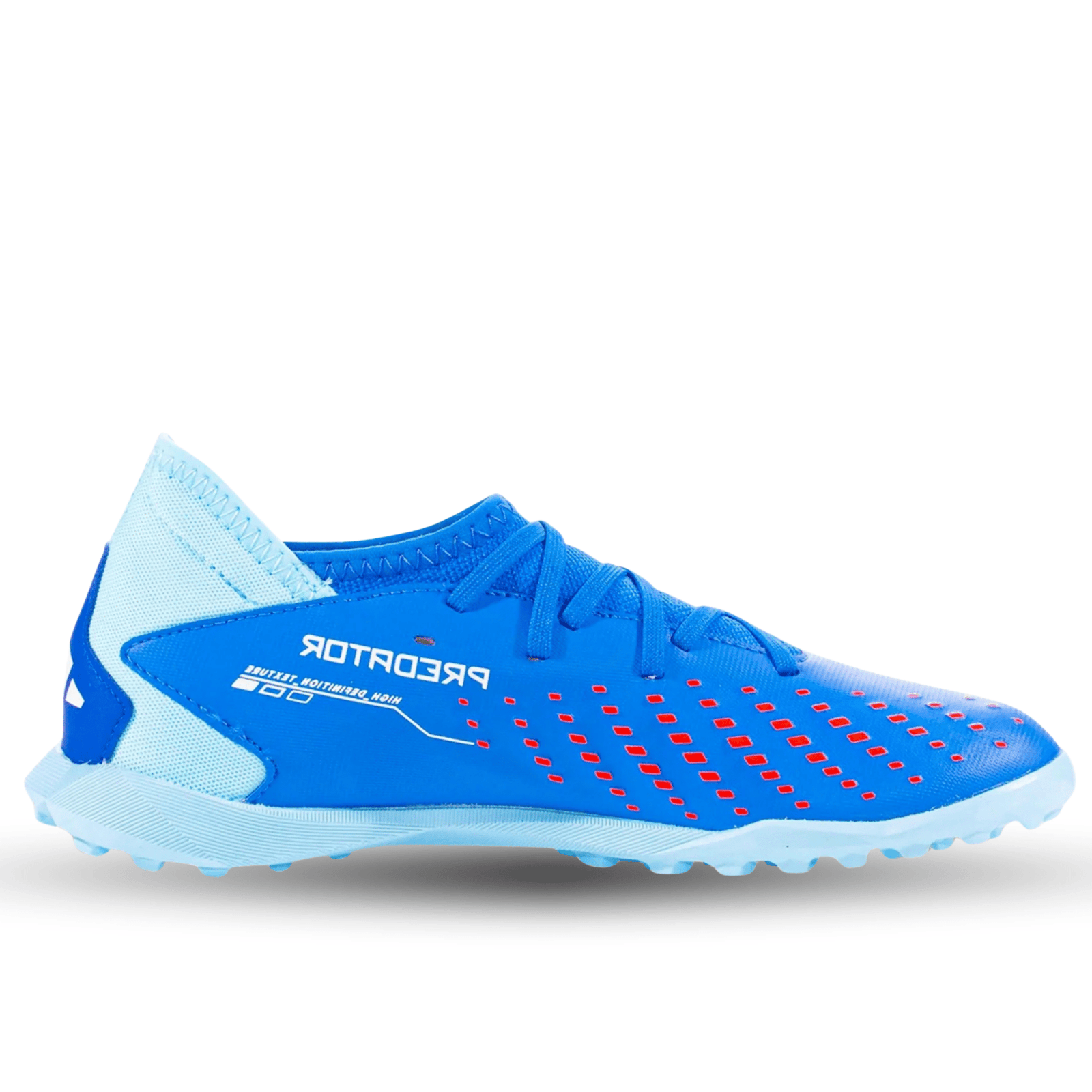 adidas Youth Predator Accuracy.3 Turf Soccer Shoes (Bright Royal/Cloud White/Bliss Blue) | SoccerWearhouse