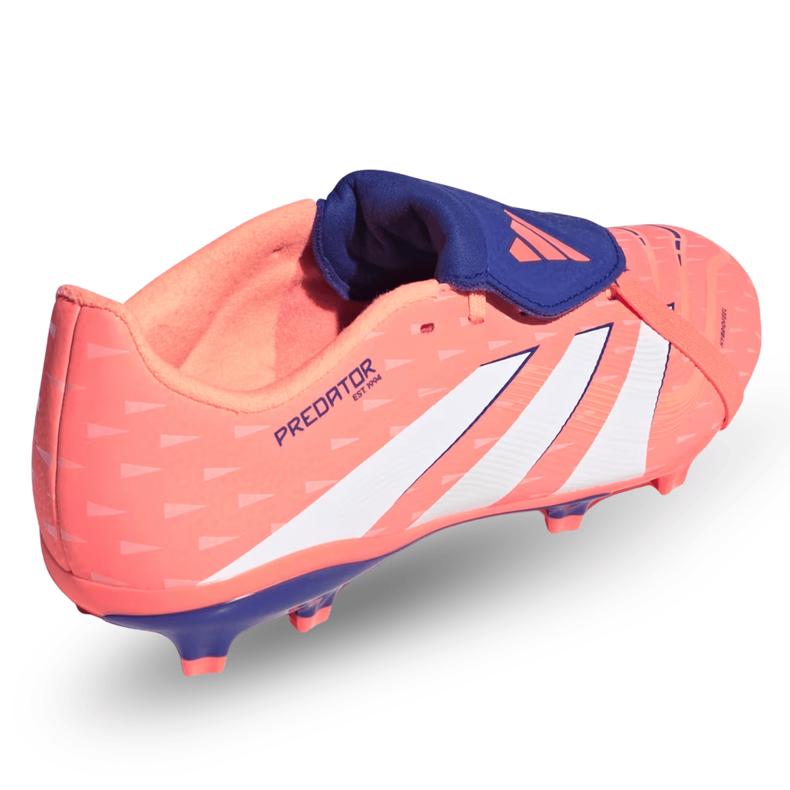 adidas Youth Predator League Fold - Over Tongue Firm/Multi Ground Junior Soccer Cleats (Coral/White/Orange) | SoccerWearhouse