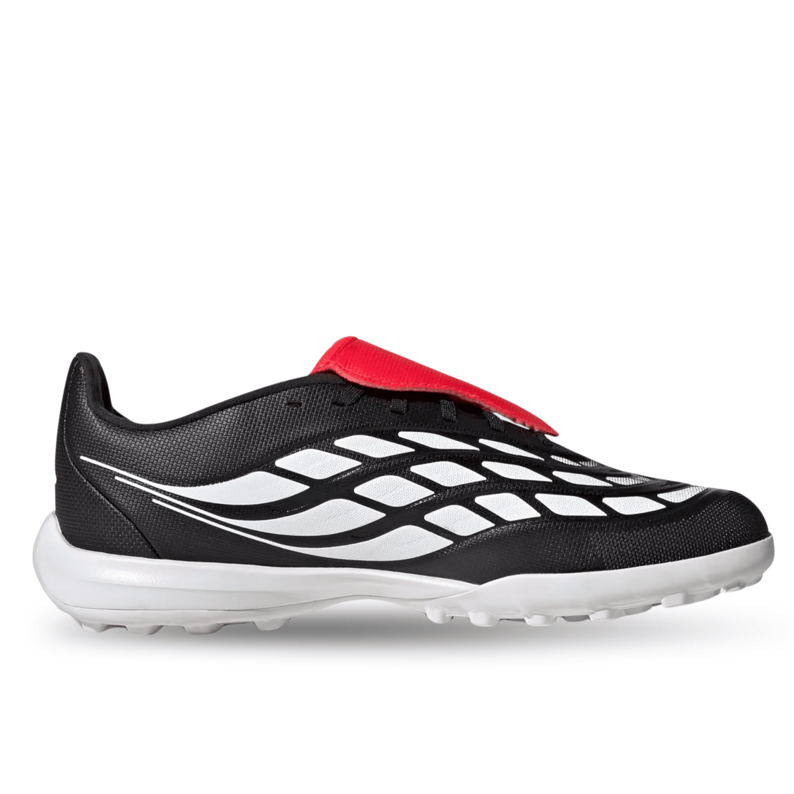 adidas Youth Predator League FT Turf Soccer Shoes (Black/White/Lucid Red) | SoccerWearhouse