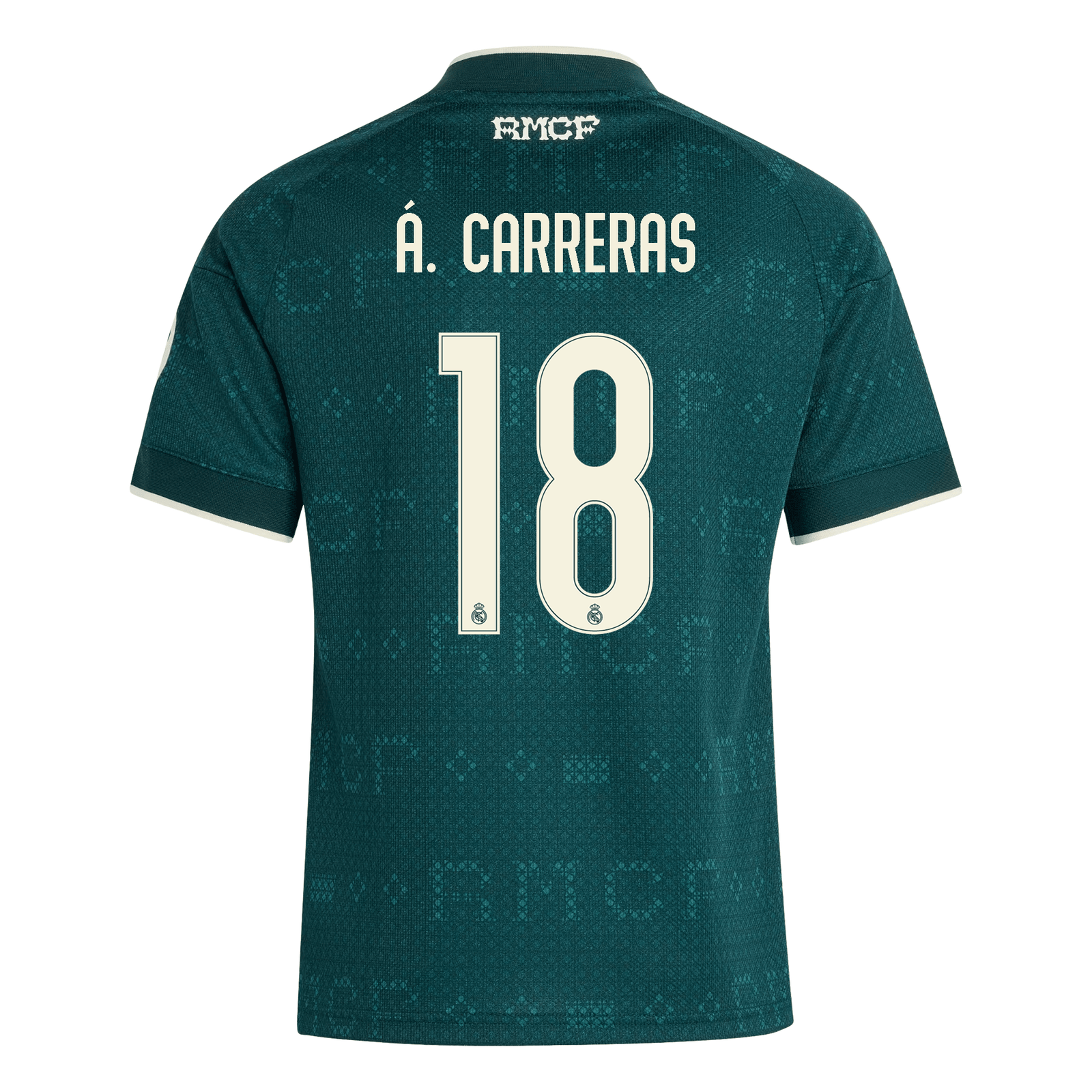 adidas Youth Real Madrid Álvaro Carreras Away Jersey 26/27 (Green) | SoccerWearhouse