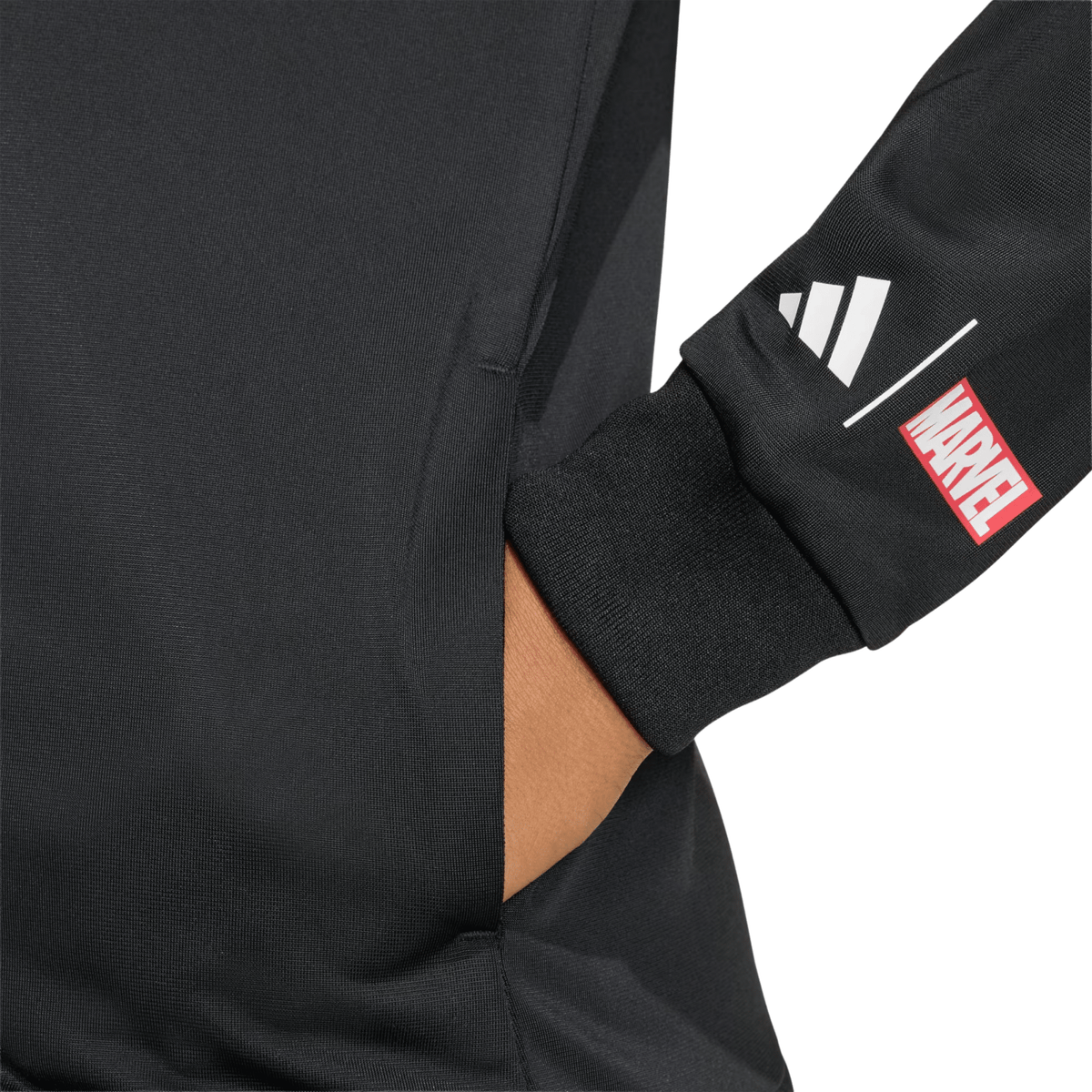 adidas Youth Real Madrid Avengers Track Top Jacket 25/26 (Black) | SoccerWearhouse