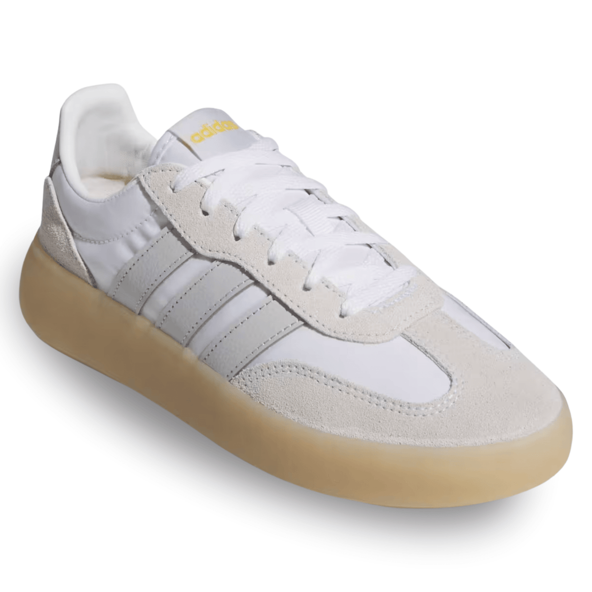 adidas Youth Real Madrid Barreda Decode Junior Soccer Shoes (White/Grey/Gum) | SoccerWearhouse