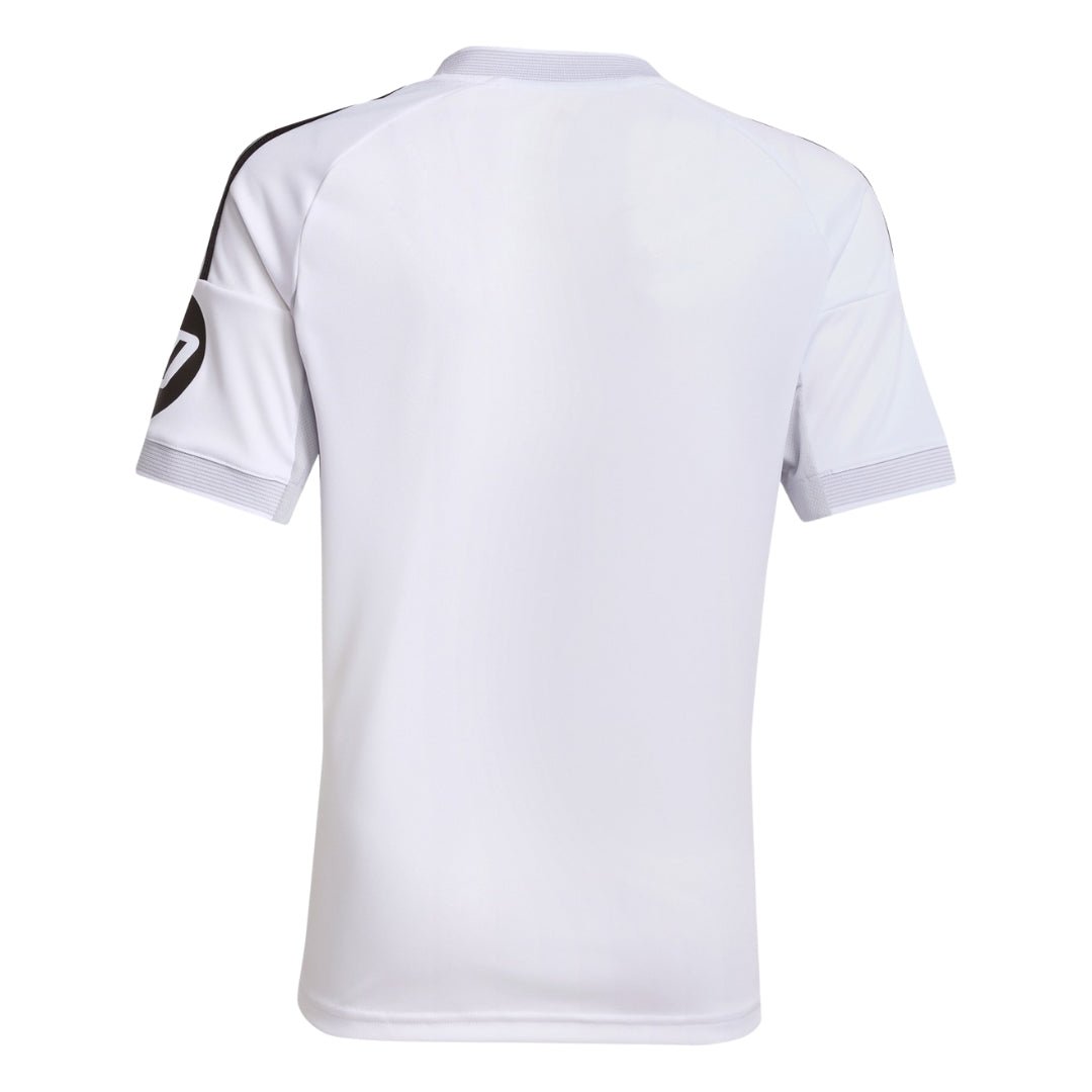 adidas Youth Real Madrid Vini Jr. Home Jersey 25/26 (White) | SoccerWearhouse
