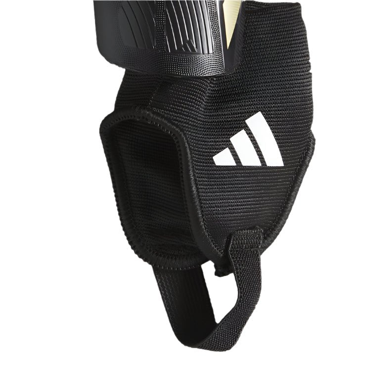 adidas Youth Tiro Match Shin Guard (Black/Gold Metallic/White) | SoccerWearhouse