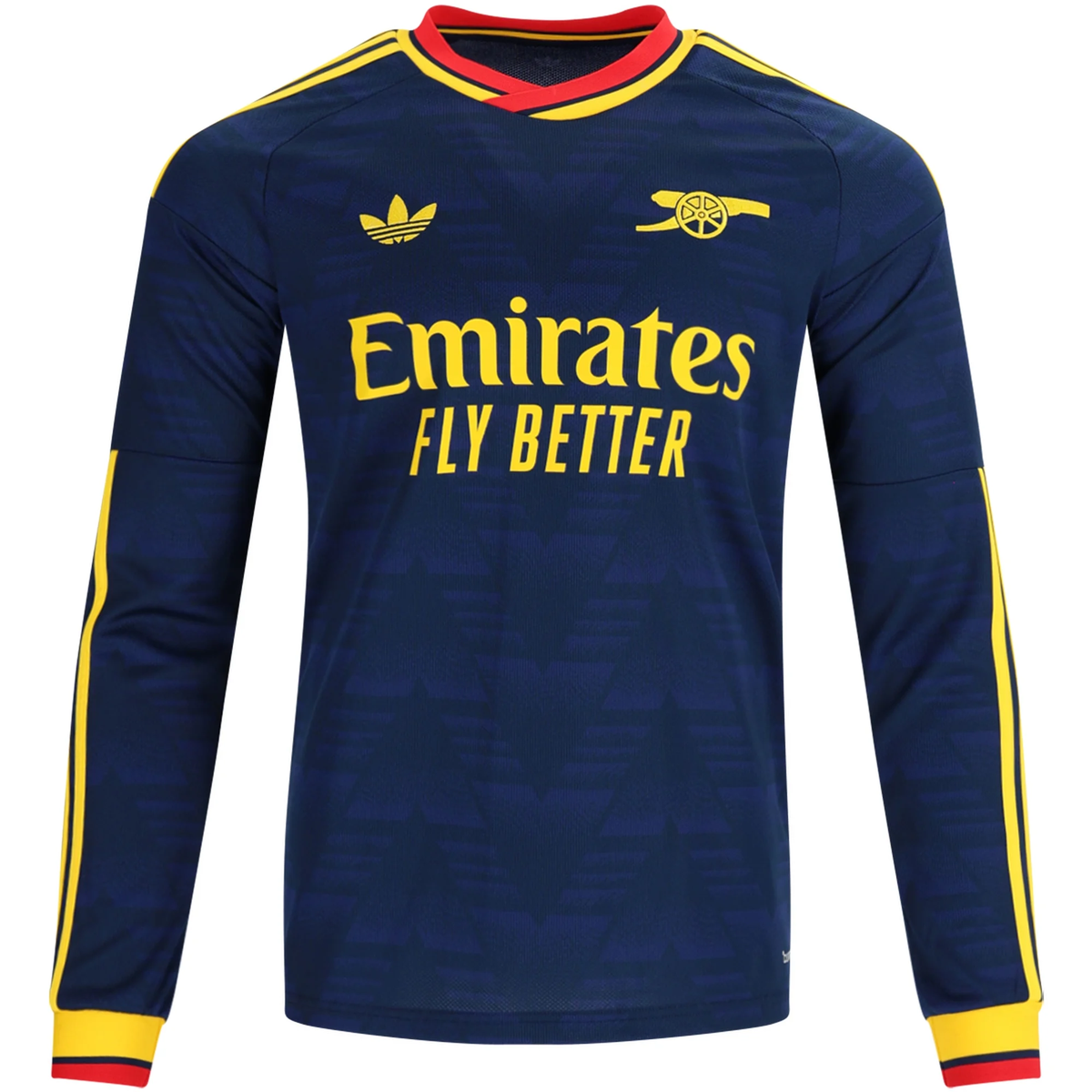 adidas Mens Arsenal Long Sleeve Away Jersey 26/27 (Navy/Yelllow)