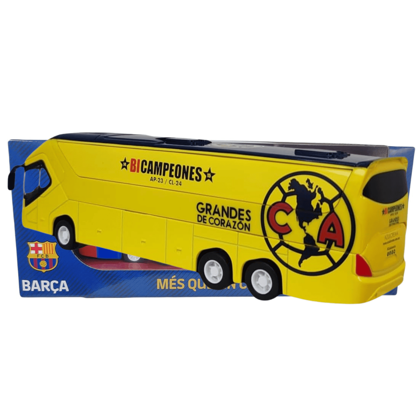 Banbo Toys Club América Tricampeón Team Bus (Yellow) | SoccerWearhouse