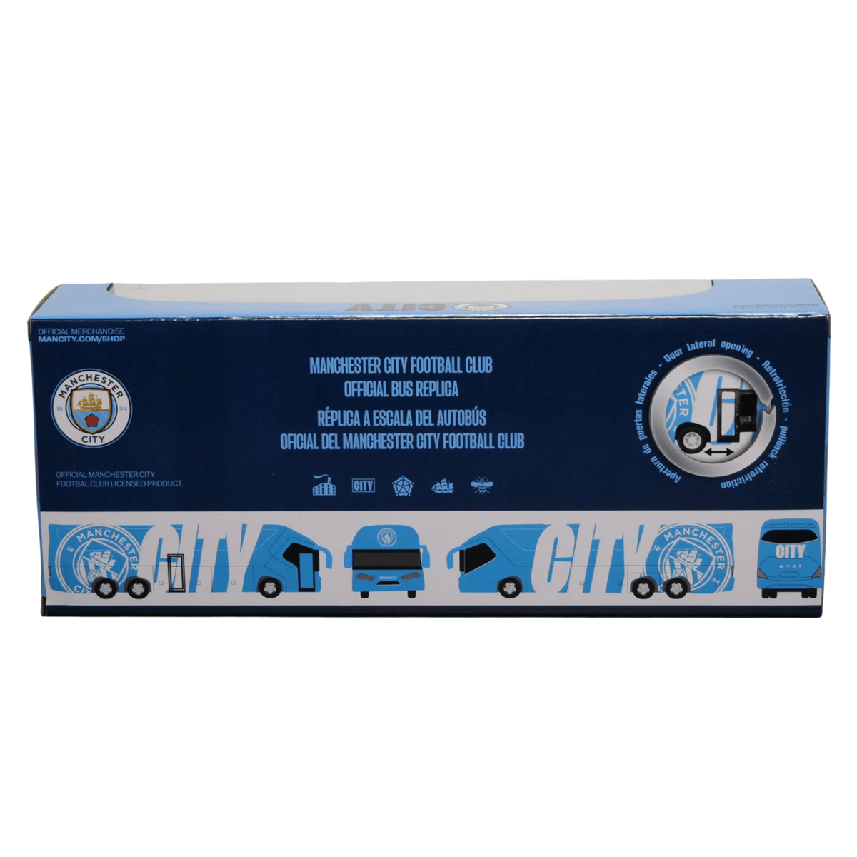 Banbo Toys Manchester City (2) Team Bus (Sky Blue) | SoccerWearhouse