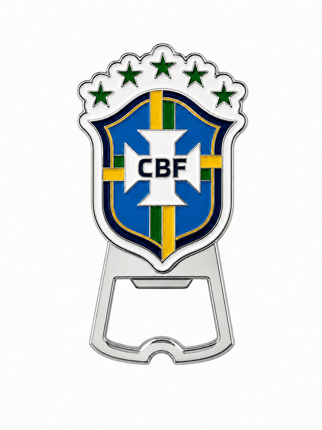 Brazil National Team CBF Full Color Metal Bottle Opener | SoccerWearhouse