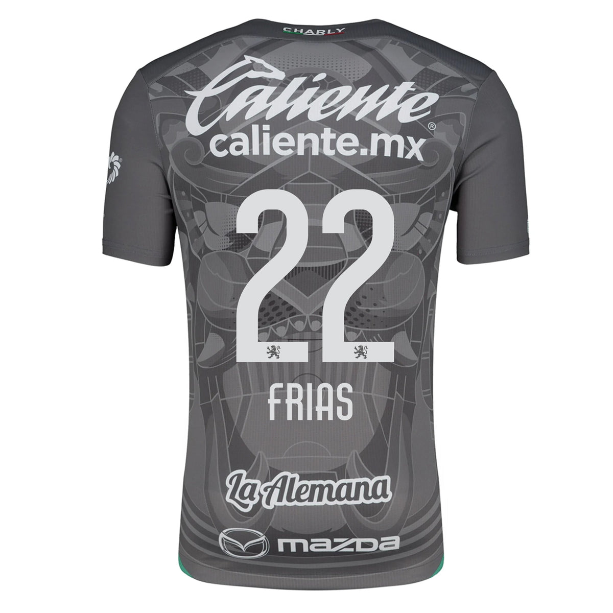 Charly Adonis Frias Leon Third Jersey 24/25 (Grey/Green) | SoccerWearhouse
