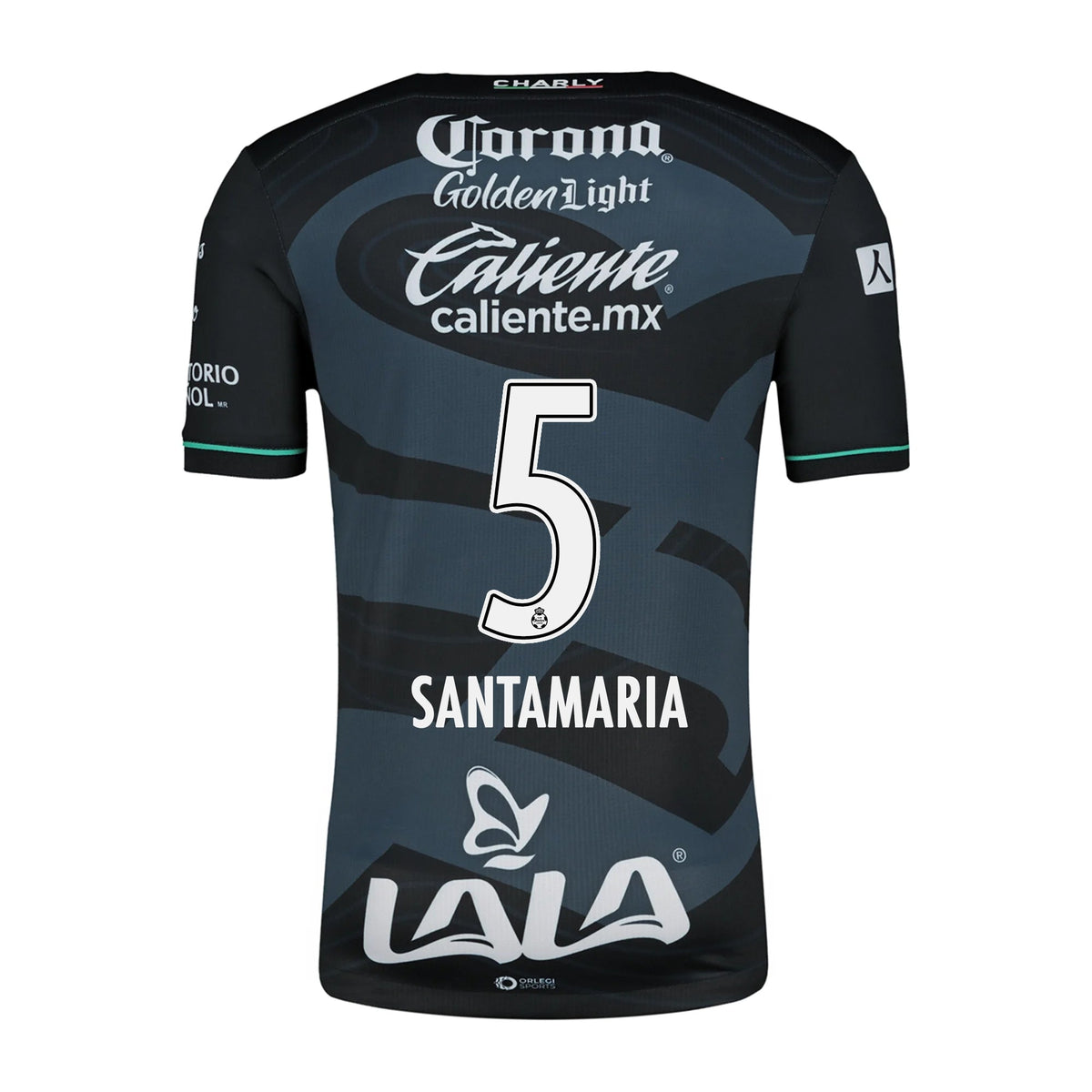 Charly Anderson Santamaria Santos Third Jersey 24/25 (Black/Grey) | SoccerWearhouse