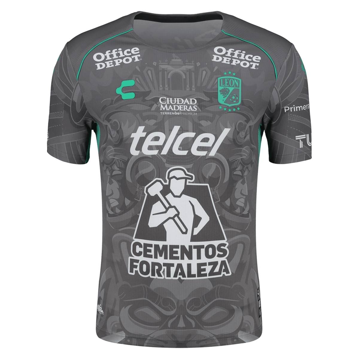 Charly Avion Ramirez Leon Third Jersey 24/25 (Grey/Green) | SoccerWearhouse