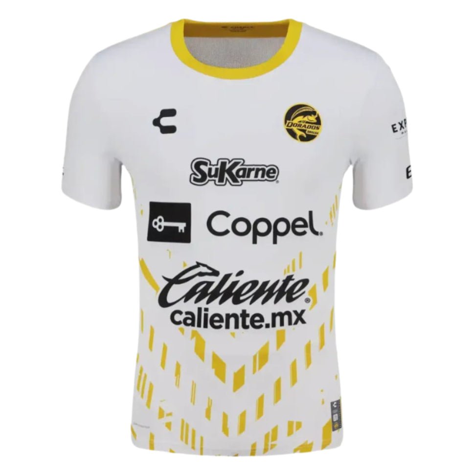 Charly Dorados 25/26 Away Jersey (White/Gold) | SoccerWearhouse