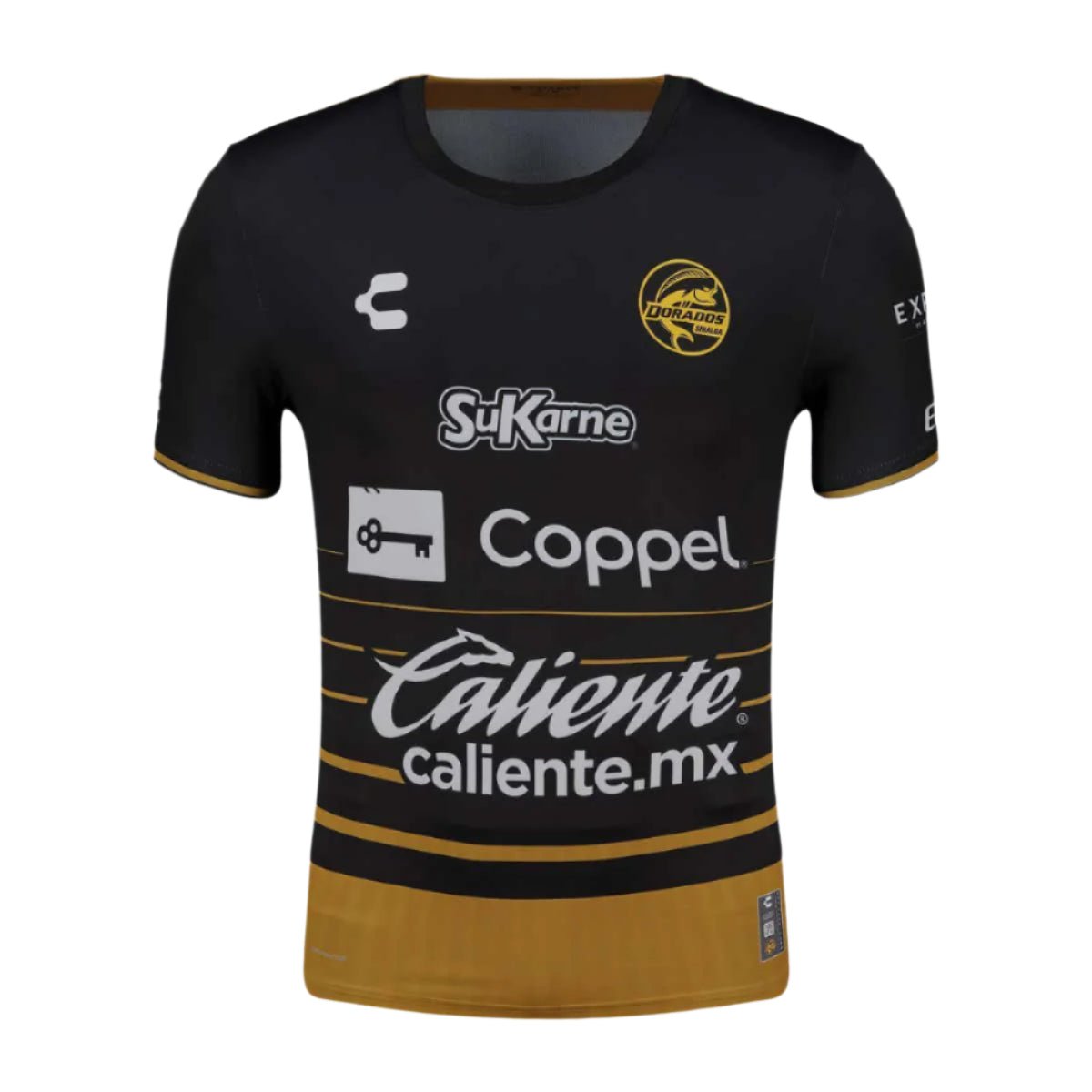 Charly Dorados 25/26 Home Jersey (Black/Gold) | SoccerWearhouse