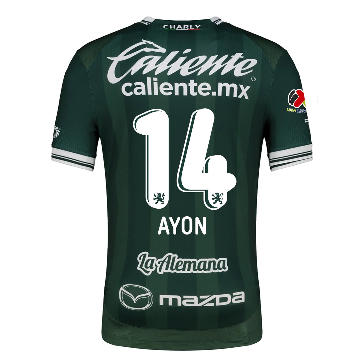 Charly Ettson Ayon Men's Leon FC Home Jersey 25/26 w/ BBVA Liga Patch (Green) | SoccerWearhouse
