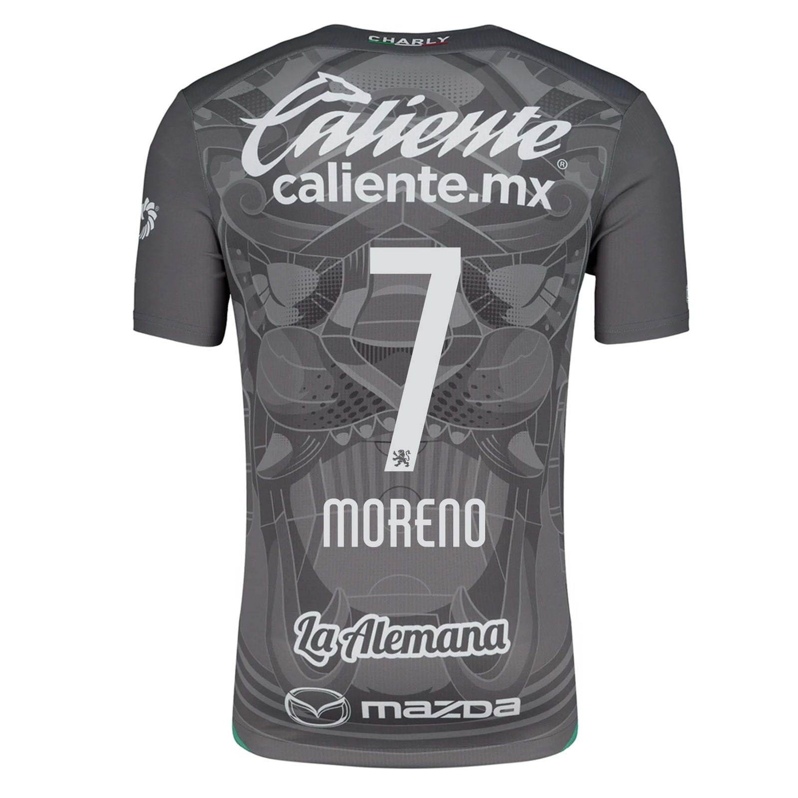 Charly Ivan Moreno Leon Third Jersey 24/25 (Grey/Green) | SoccerWearhouse